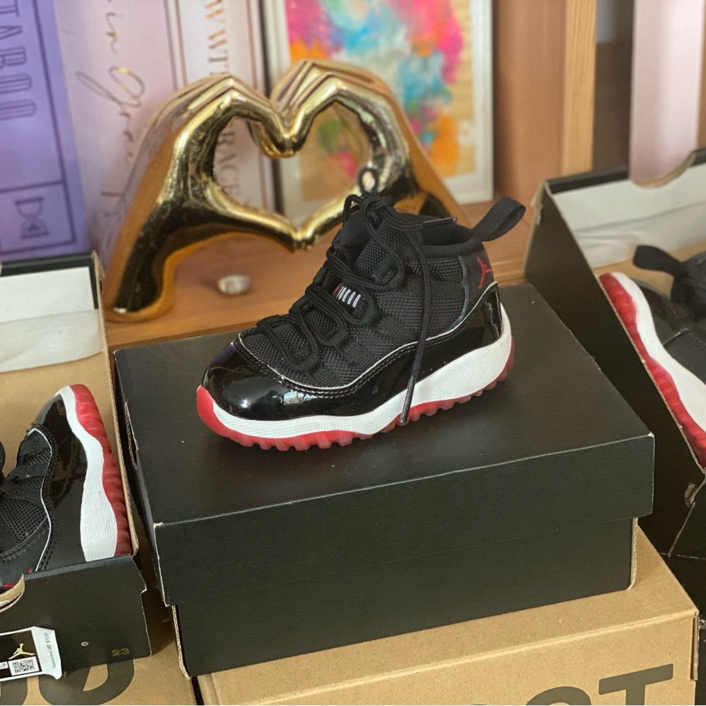 Kids Black and Red Sneakers